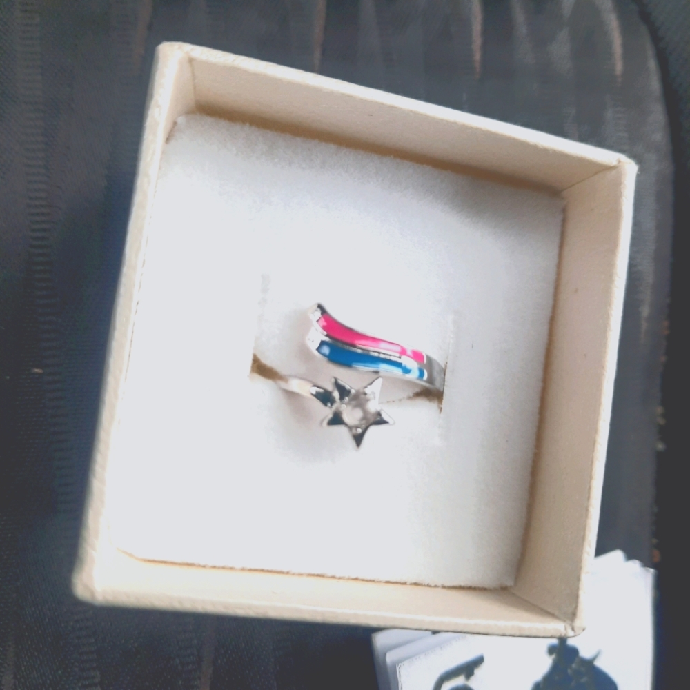 Taurus zodiac sterling silver ring.